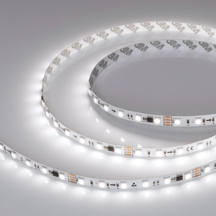 Светодиодная лента Arlight 15W/m 60LED/m 5060SMD холодный белый 5M SPI-B60-10mm 24V White6000-PX6-RAM 039038