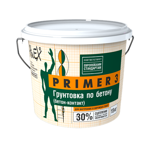 ГРУНТОВКА ALINEX PRIMER 3 ПО БЕТОНУ 15КГ
