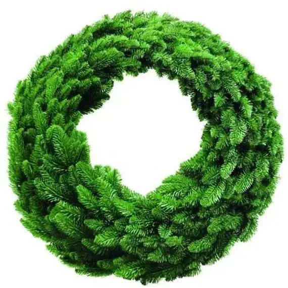 Венок хвойный Нормандия диаметр 90 см., темно-зеленый, Triumph Tree (73689)