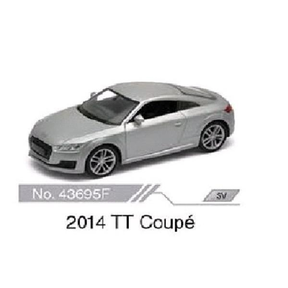 Модель ин. мет. 4.75" "2014 Audi TT Coupe" открыв. двери 43695D (Kinsmart)