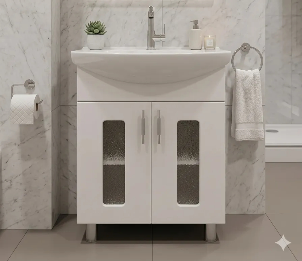 Тумба Идеал 65 с умывальником Балтика 65 ( в комплекте )