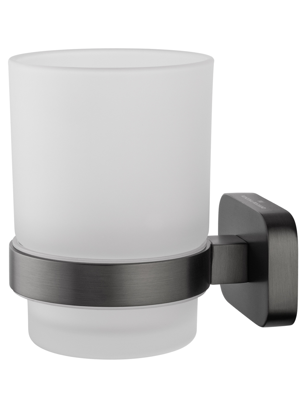 Стакан для зубных щеток с держателем WONZON & WOGHAND GRAFFITY, Темный графит (WW-9321-BGM)