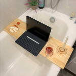 Столик полка для ванной деревянная