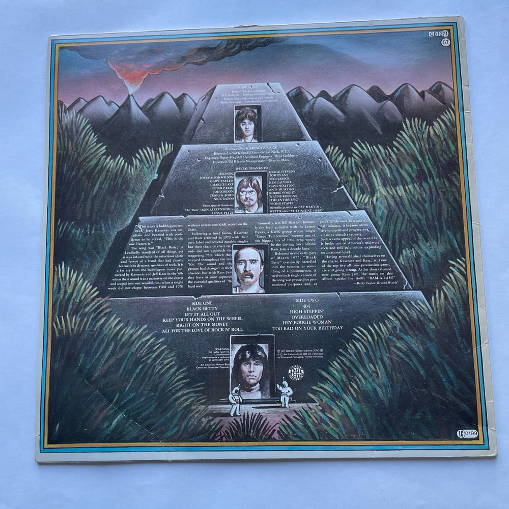 Винтажная виниловая пластинка LP Ram Jam Black Betty (Нидерланды 1977)
