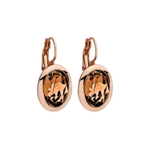 Серьги Qudo Tivola Light Smoked Topaz 303065 BR/RG