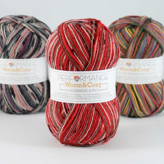 Пряжа Warm & Cozy 6-ply PERFORMANCE (75% шерсть супервош, 25% полиамид)