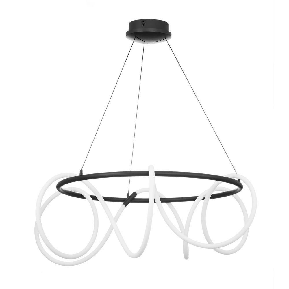 Citilux PYTHON CL220281 Люстра подвесная с пультом Чёрная