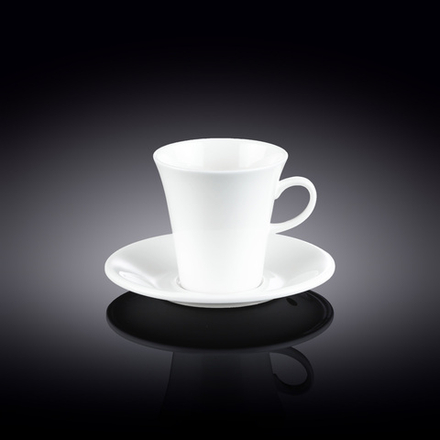 Набор из 4-х кофейных чашек с блюдцами 160 мл WL‑993005/4C