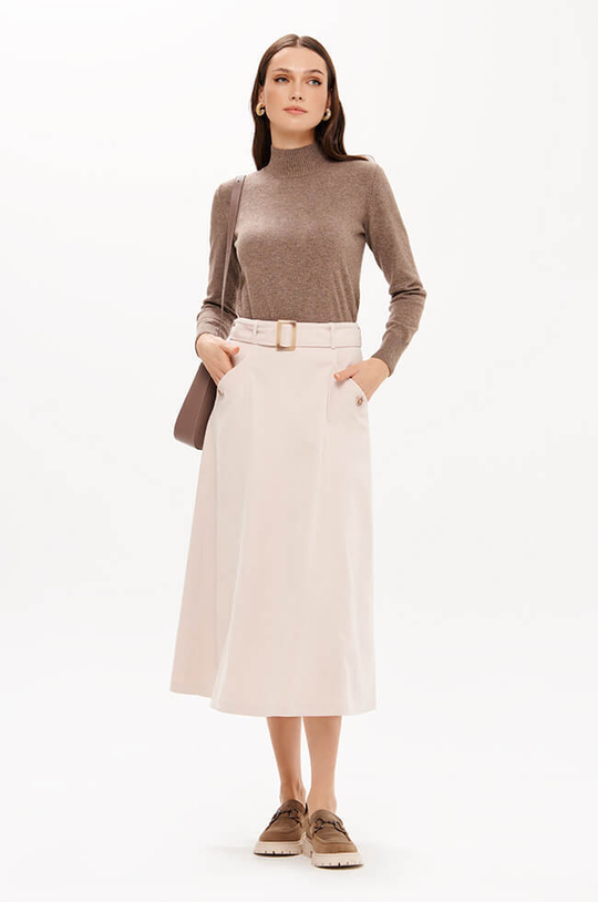 4900 Юбка женская (кремовый)