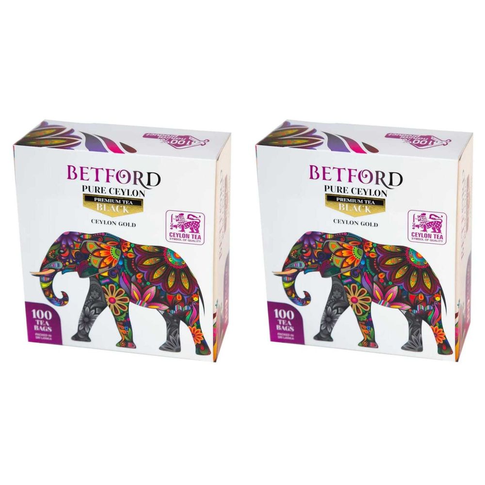 Чай черный Betford в пакетиках, 100 шт , 2 шт