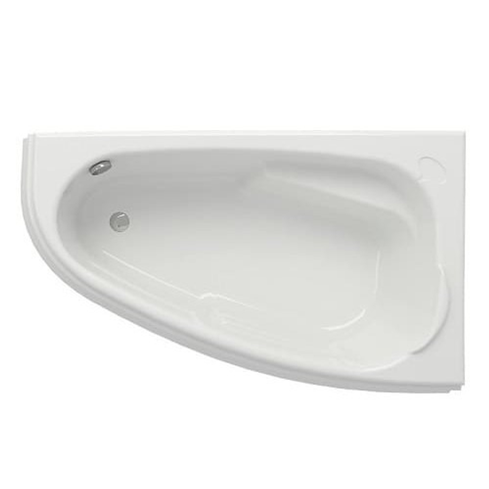 Ванна асимметричная JOANNA 140x90 левая ультра белый