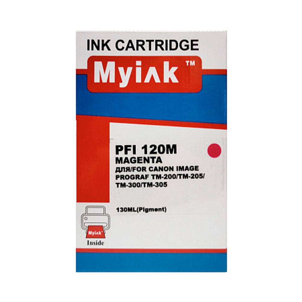 Картридж для CANON  PFI-120M TM-200/205/300/305 Magenta (130ml, Pigment) MyInk