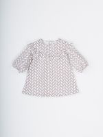 Платье фланелевое с кокеткой "Ягодки" 0+