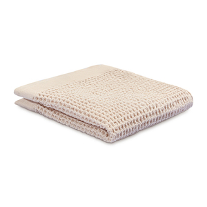 Полотенце для лица из умягченной вафли кремового цвета из коллекции essential, 30x30 см