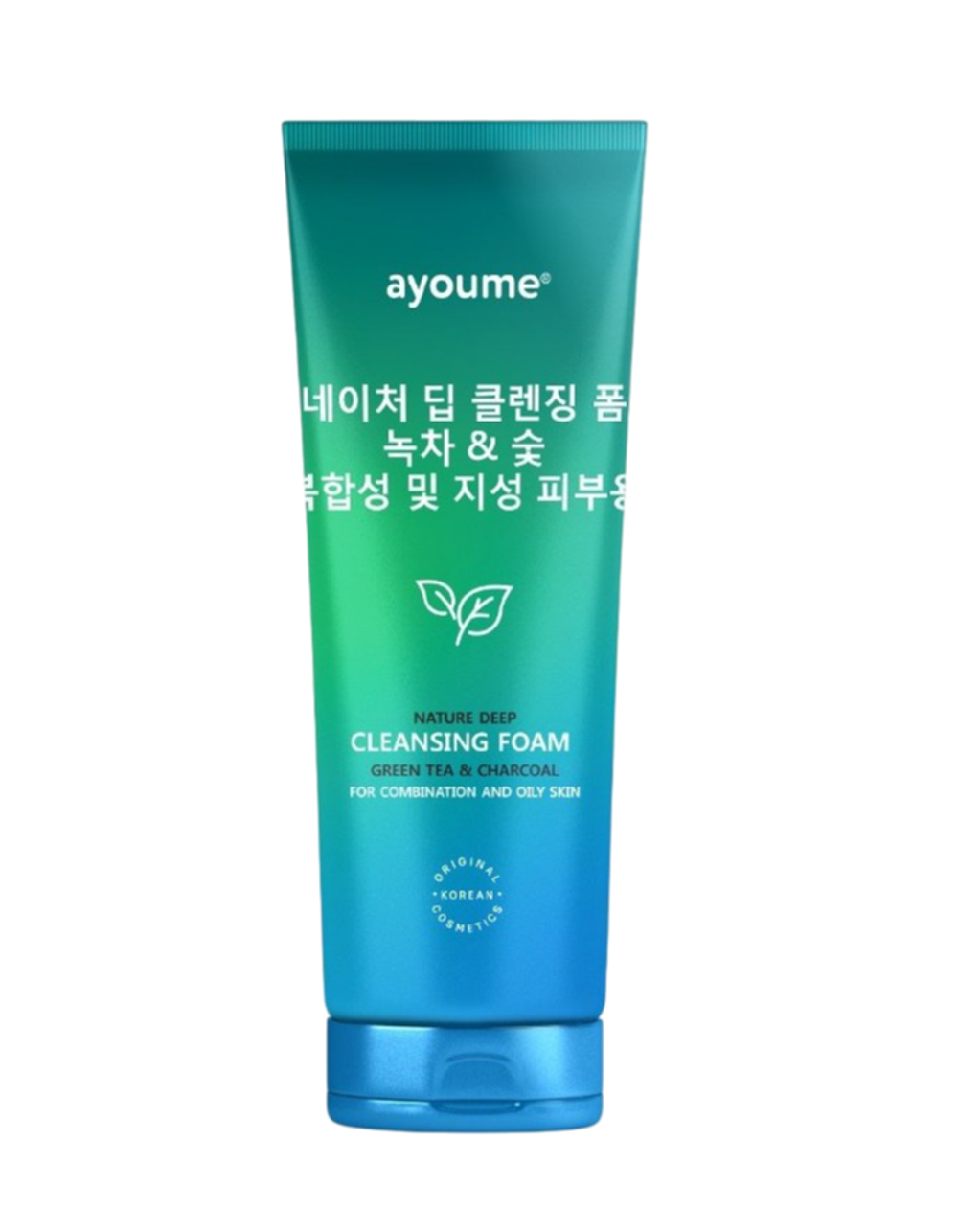 [AYOUME] Пенка для лица балансирующая с ЭКСТРАКТОМ ЗЕЛЕНОГО ЧАЯ и АКТИВИЗИРОВАННЫМ УГЛЕМ Nature Deep Cleansing Foam Green Tea & Charcoal, 100мл