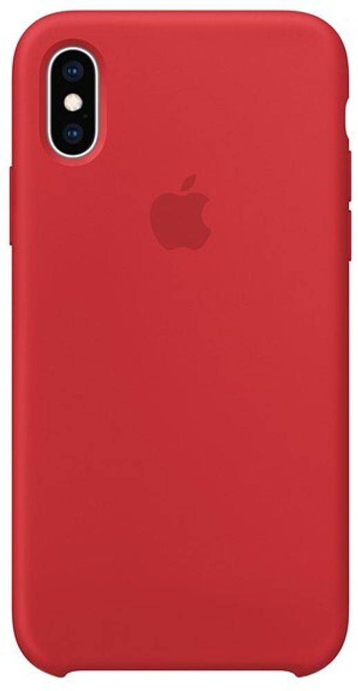 Чехол силиконовый для IPhone Xs Red (MDKN2FE/A)(MRWC2FE/A)