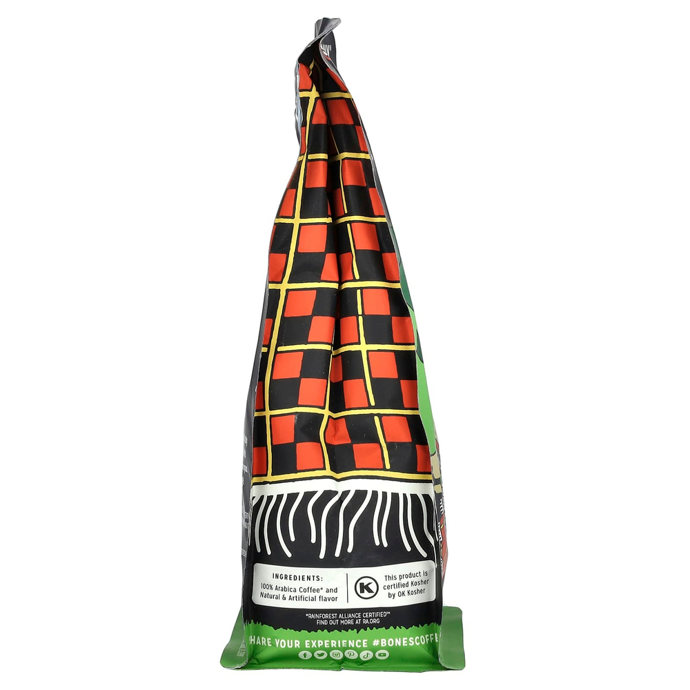 Bones Coffee Company, Highland Grog, горец многоцветковый и карамель, молотый, средняя обжарка, 340 г (12 унций)