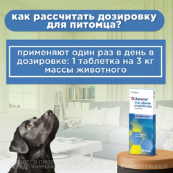 Таблетки для лечения инфекционных заболеваний у собак мелких пород и кошек со вкусом мяса Энроксил 15мг (KRKA), 10 таблеток Энрофлоксацин