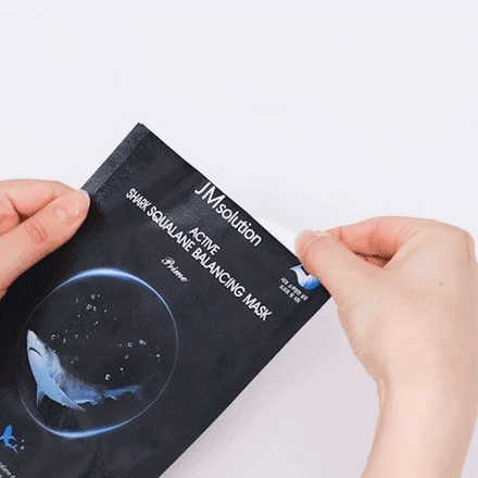 JMsolution Тканевая маска с акульим скваланом Active Shark Squalane Balancing Mask Prime