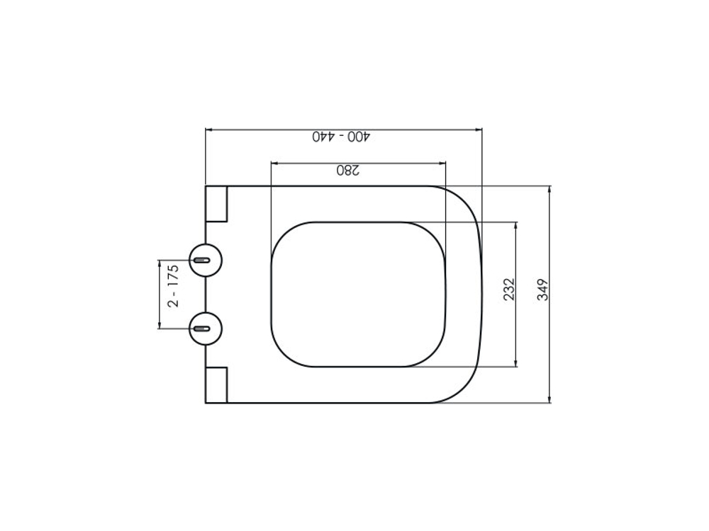 Крышка для унитаза Bello, soft-close Белый матовый