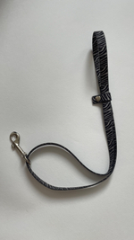 Ринговка груминга из биотана , ширина 15 мм, длина 50 см., зебра