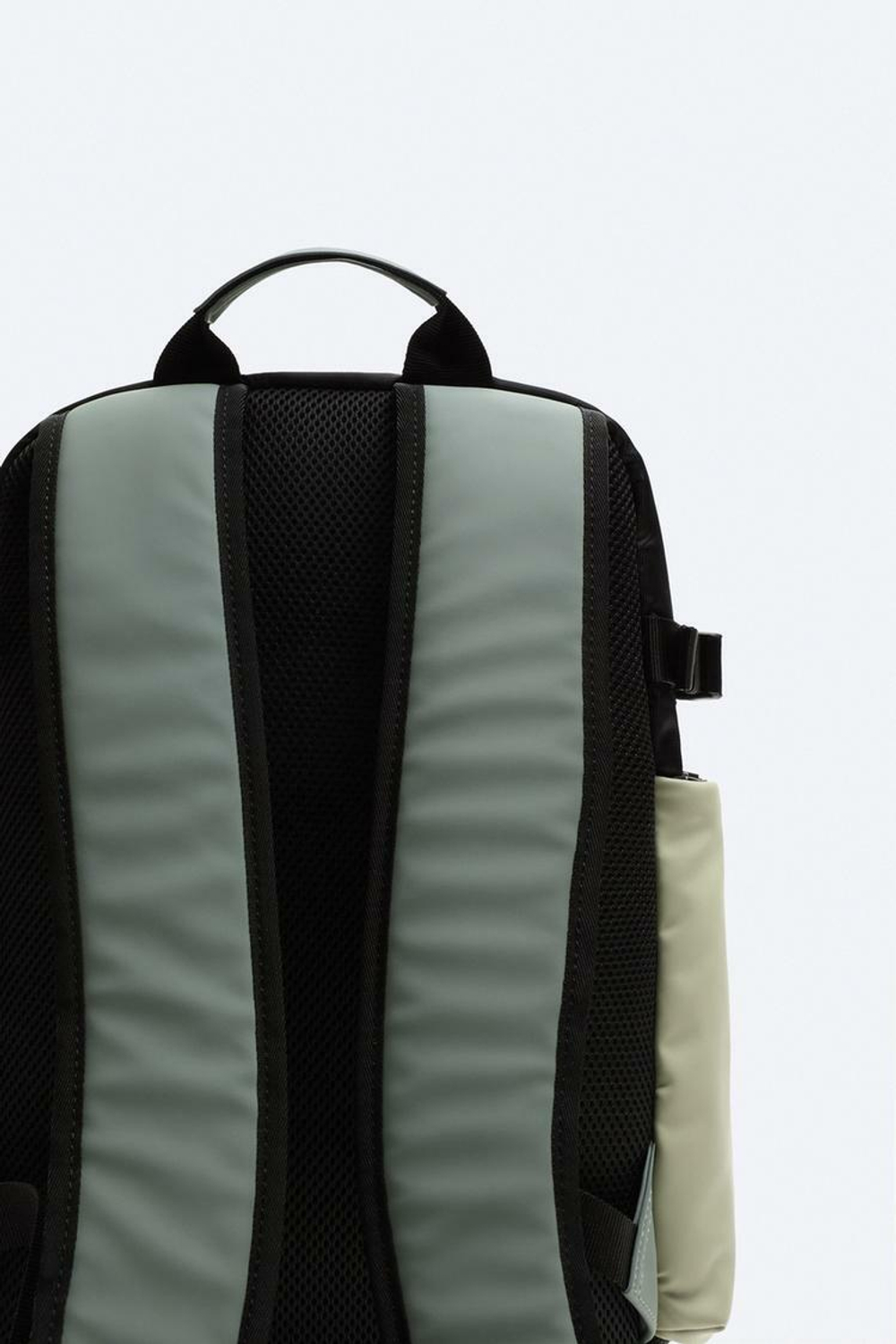 ZARA ПРОРЕЗИНЕННЫЙ РЮКЗАК С НЕСКОЛЬКИМИ КАРМАНАМИ, ЗЕЛЕНЫЙ