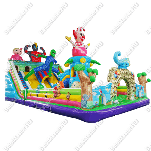 Коммерческий надувной батут "Маскарад" 14*7*6,5 м