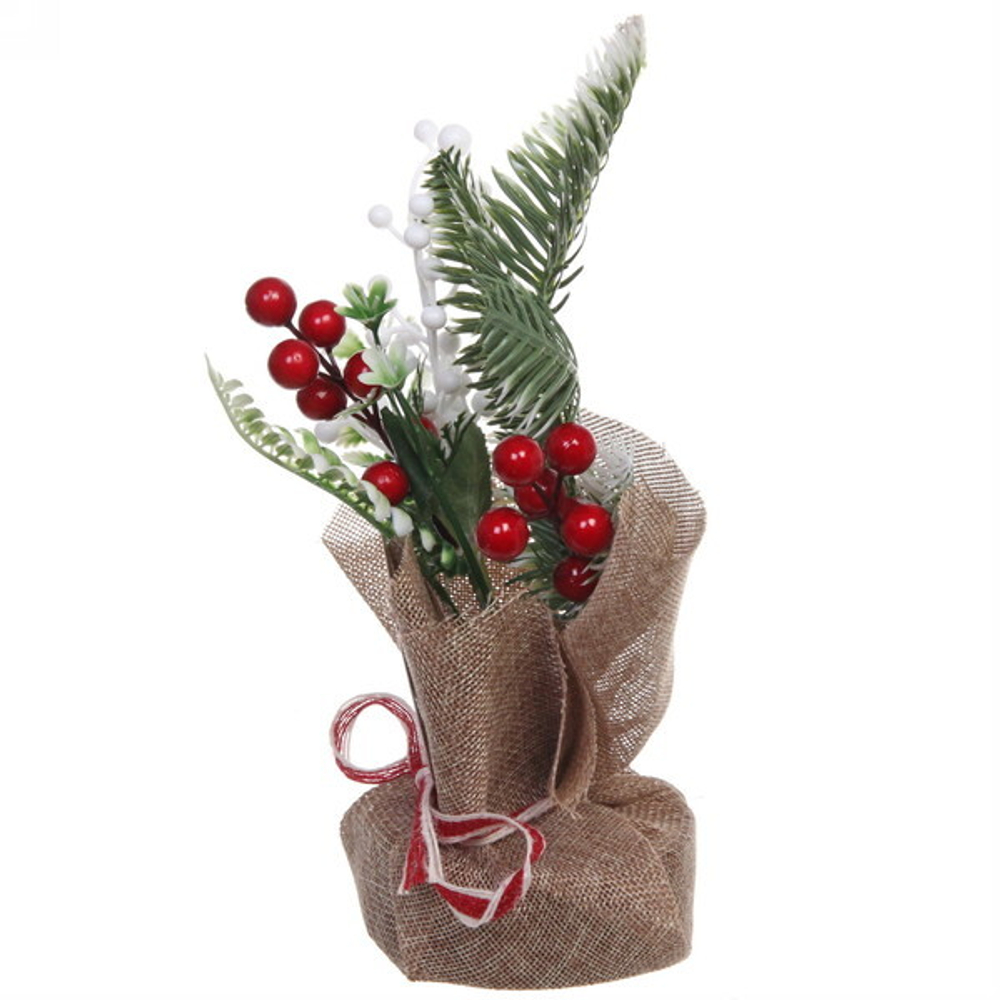 Хвойная композиция «Милый горшочек» 25*10 см