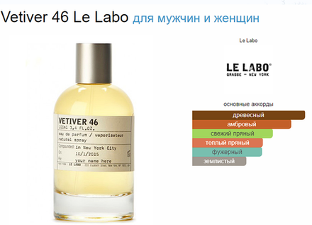 Le Labo Vetiver 46 100ml (duty free парфюмерия)