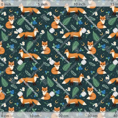 Лисички в лесу by Lena_kovart 492 DPI