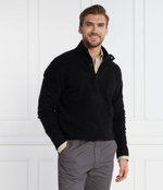 Свитер LYCRA BLEND BUTTON QUARTER ZIP Calvin Klein - черный(K10K111960)