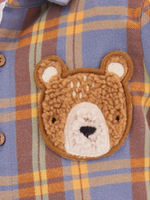 Рубашка для мальчика Next K83-239, Синий, Коричневый