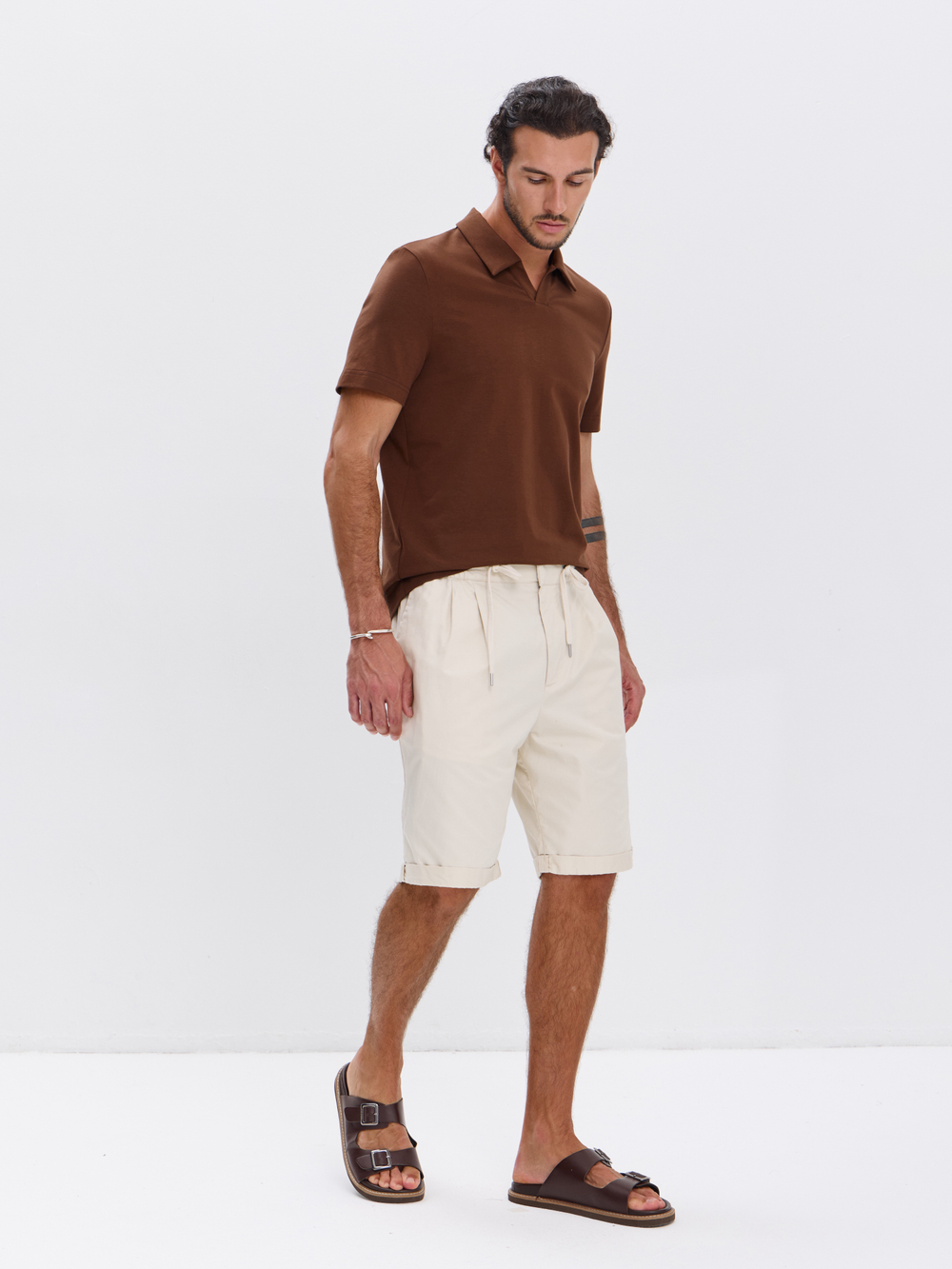 Футболка-поло трикотажная повседневная