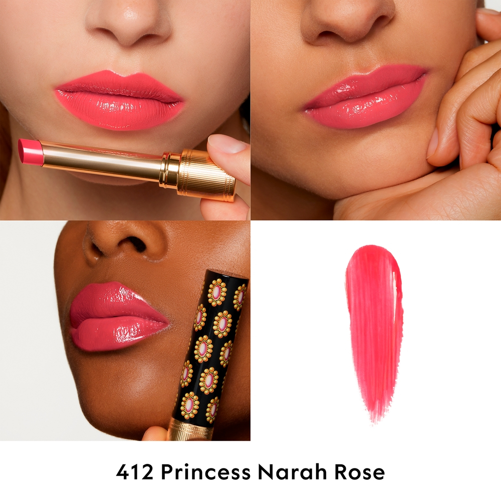 Gucci Gucci Beauty Rouge de Beaute Brillant - Увлажняющая помада оттенок 412 Princess Narah Rose, 1 g