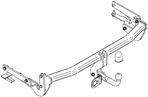 Фаркоп на Lexus NX 2014-2021 (паспорт и сертификат в комплекте)(без электрики) Steinhof.L-173