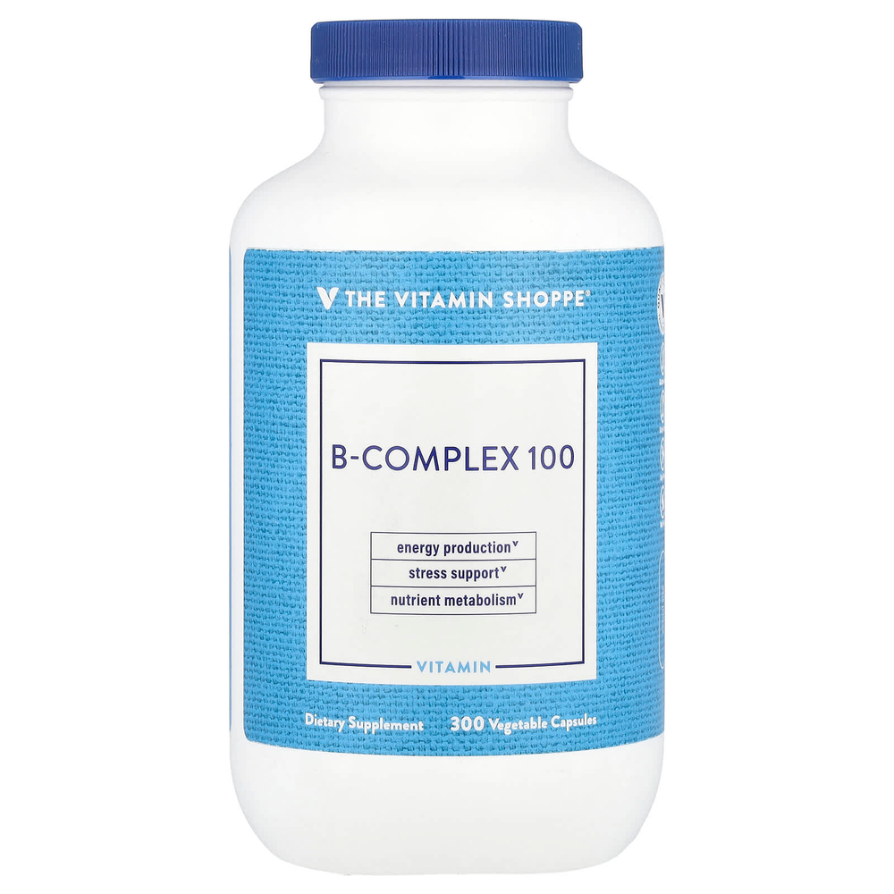 The Vitamin Shoppe, B-Complex 100, 300 растительных капсул