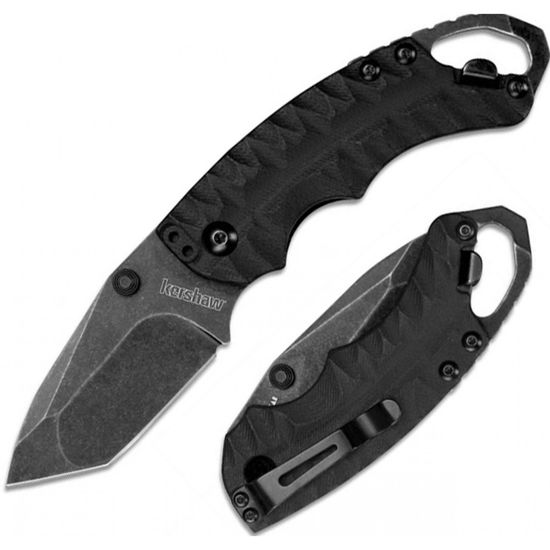 Складной нож KERSHAW Shuffle II Black 8750TBLKBW c клинком из стали 8Cr13MoV, рукоять GRN