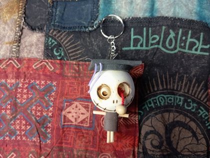 Брелок призрак леса цилиндр глаз висит