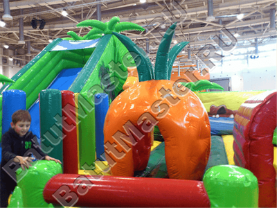 Надувной коммерческий батут "Джунгли"