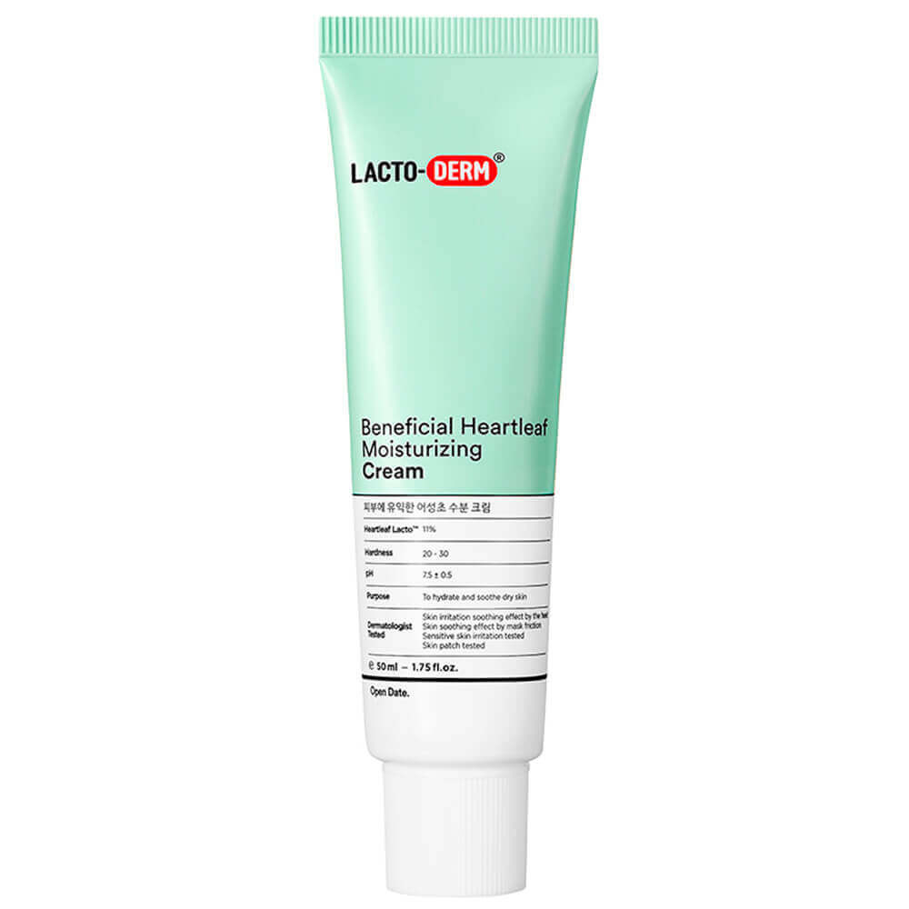 Успокаивающий крем с пробиотиками и хауттюйнией LACTODERM Beneficial Heartleaf Moisturizing Cream 50 мл