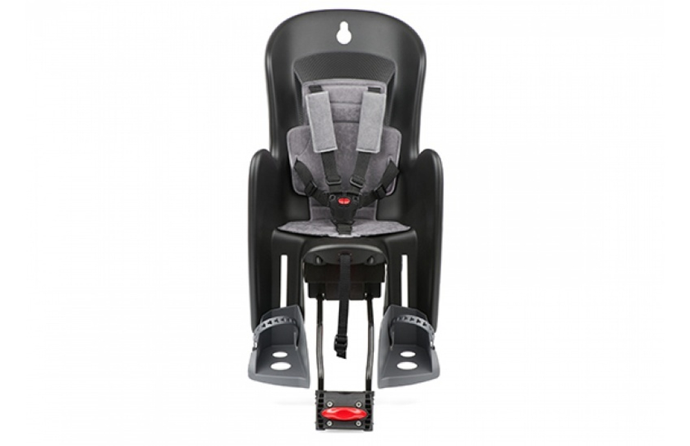 Детское кресло заднее Polisport BILBY RS FF крепление на подседельную трубу, black/dark grey (100131