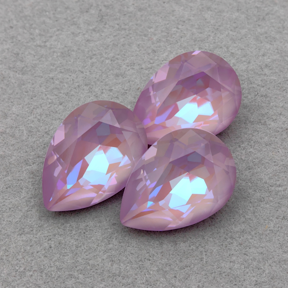 Swarovski 4320 Pear FS, Crystal Lavender DeLite