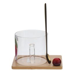 GAEM Кружка с ложкой на подставке, 290 мл, L12 W9 H7,5 см