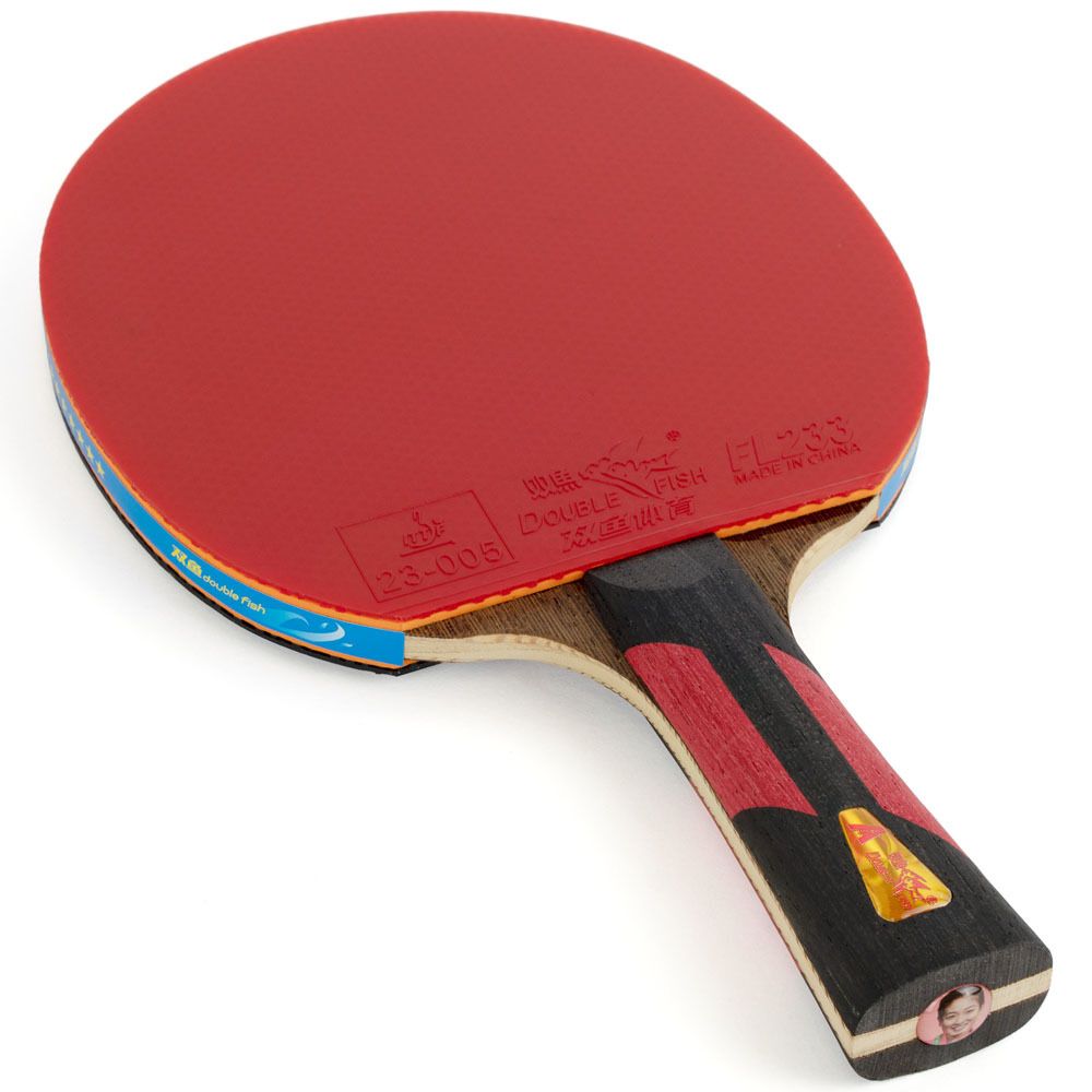Ракетка для настольного тенниса DOUBLE FISH 7A+C, ITTF Approved, + 2 мяча