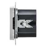 BRITE Розетка USB A+C 45Вт высокоскоростная зарядка РЮ11-2-БрА алюминий IEK