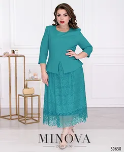 Платье 344-бирюзовый Minova