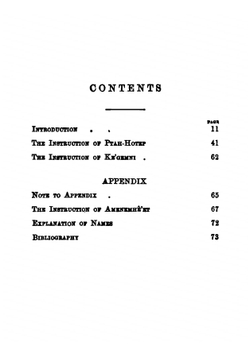 The Instruction of Ptah-Hotep and The Instruction of Ke'gemni | Ptah-hotep