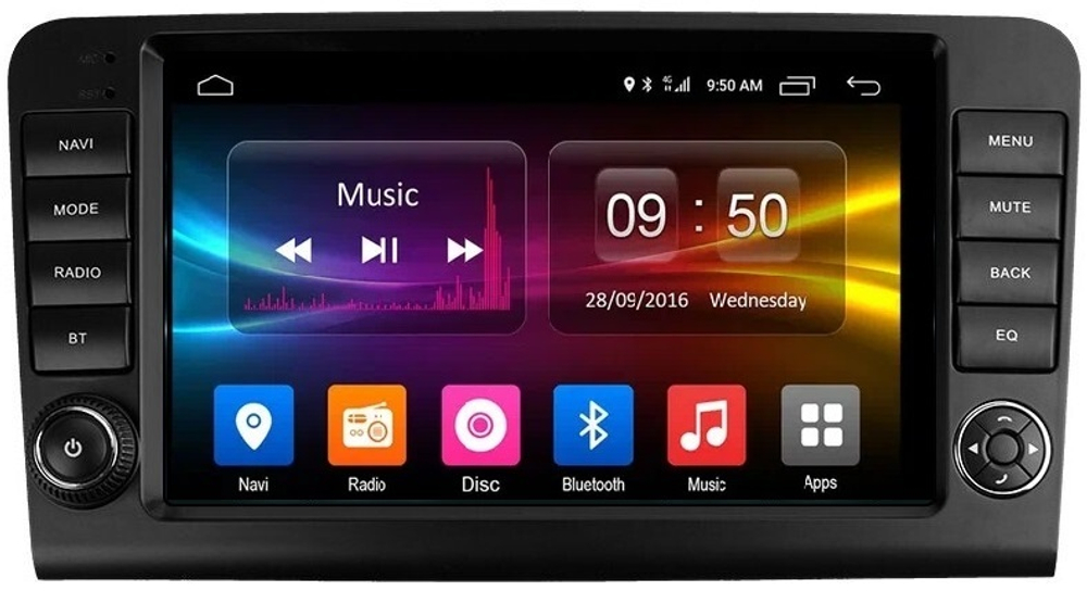 Магнитола для Mercedes-Benz R (W251) 2005-2015 (рамка с крутилками) - Carmedia EW-M906 IPS, Android 10, 8 ядер (TS18), 4G SIM-слот