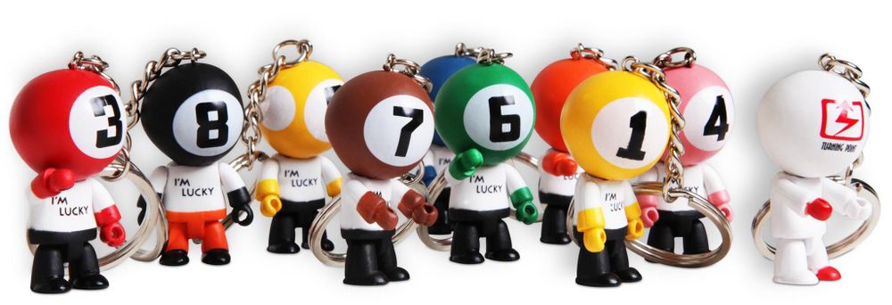 Брелоки Turning Point Lucky Doll 4,5см 10шт.