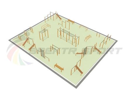 Парковая площадка для Воркаут и GTO 3_76mm 89 мм